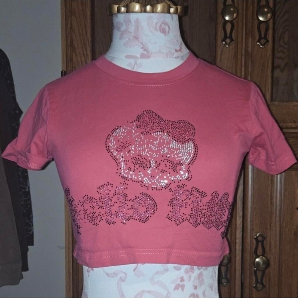 Monster High Pink Sequin Crop Top